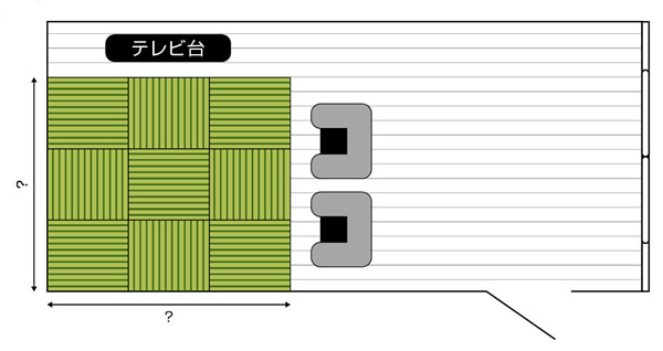 リビンフフローリング畳のサイズ