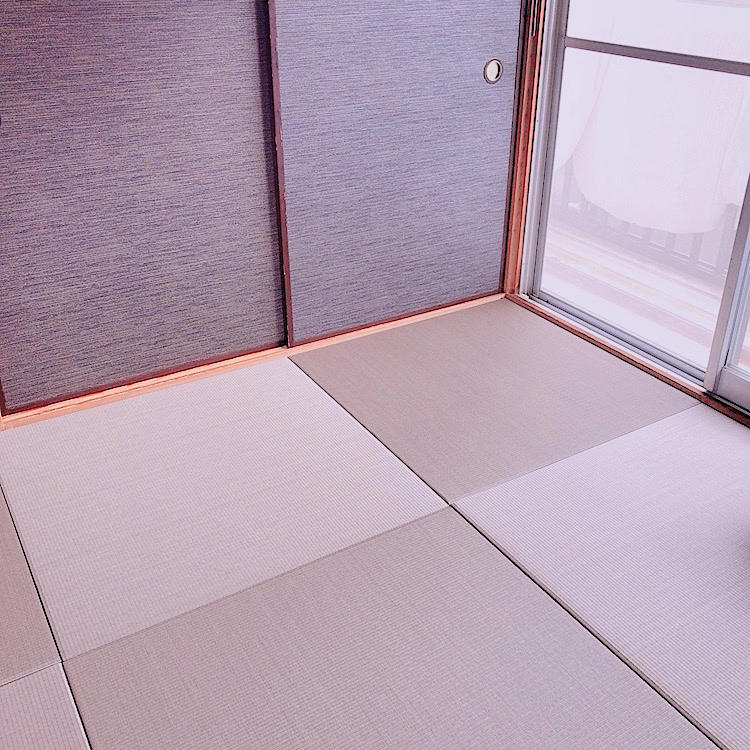 DIYで普通の畳から琉球畳に入れ替え