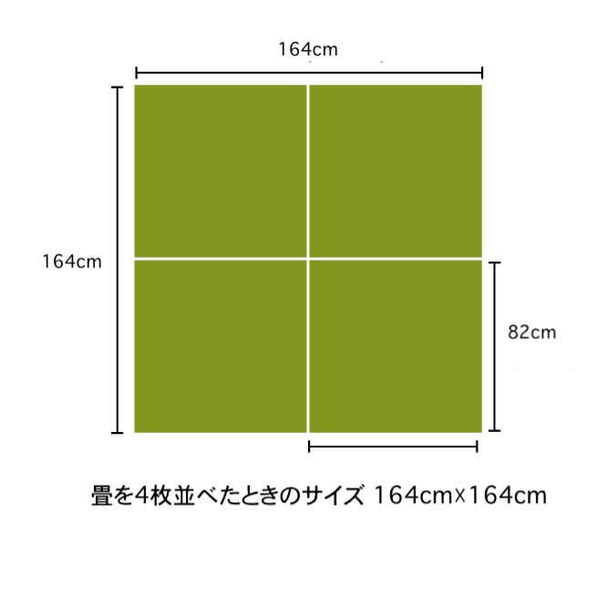 置き畳を4枚敷いた時のレイアウト.jpg 置き畳を4枚敷いた時のレイアウト