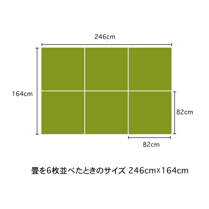 置き畳を3枚敷いた時のレイアウト