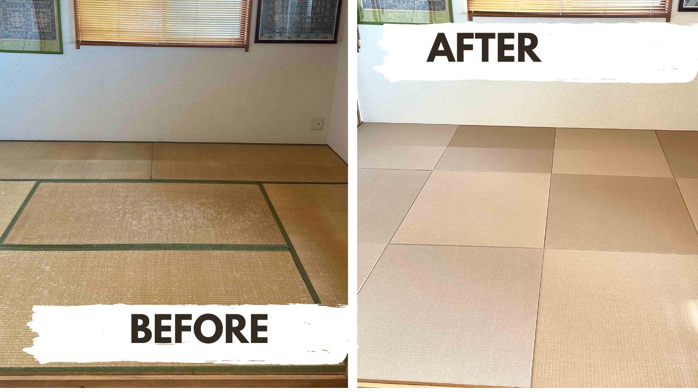 古い畳をDIYで一新！琉球畳で生まれ変わった和室リフォーム事例